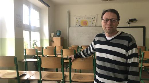 Ředitel Masarykovy školy v Praze-Klánovicích Michal Černý