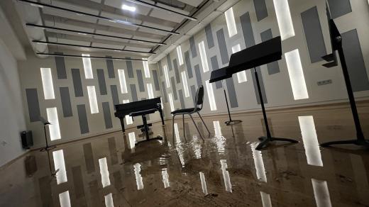 Nejvíc práce hasiči měli v suterénu nové budovy Národního muzea, kde jsou prostory Státní opery