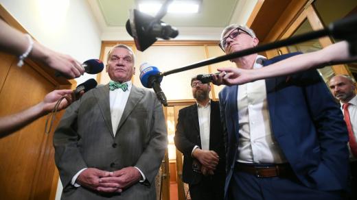 Bohuslav Svoboda (ODS)  po jednání o nové pražské koalici