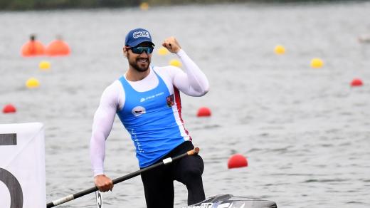 Martin Fuksa doufá, že v cíli závodu na kilometr při mistrovství světa v Duisburgu zatne pěst