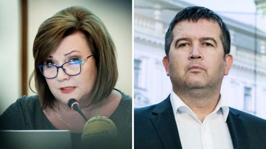 Alena Schillerová a Jan Hamáček