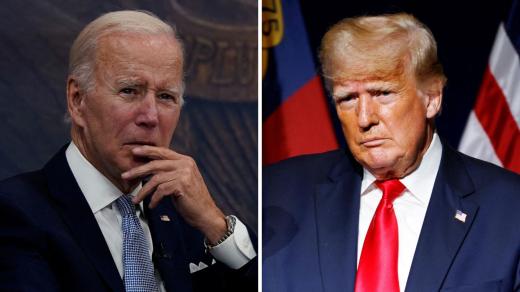 Prezident Joe Biden a exprezident Donald Trump