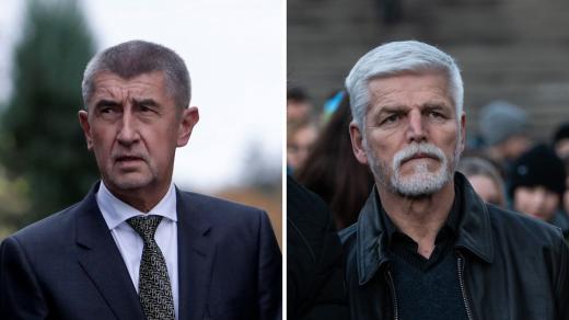 Petr Pavel a Andrej Babiš koláž