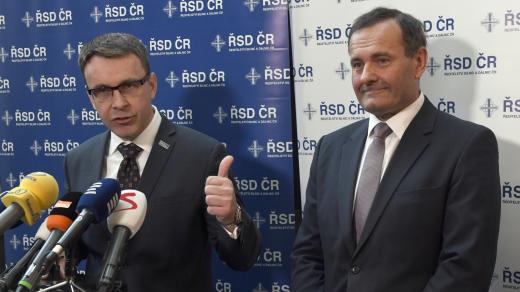 Ministr dopravy Vladimír Kremlík a šéf ŘSD Pavol Kováčik