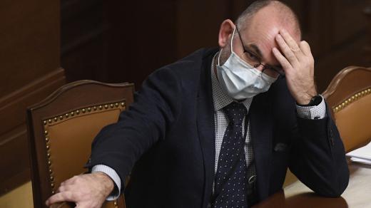 Nový ministr zdravotnictví Jan Blatný během schůze Poslanecké sněmovny