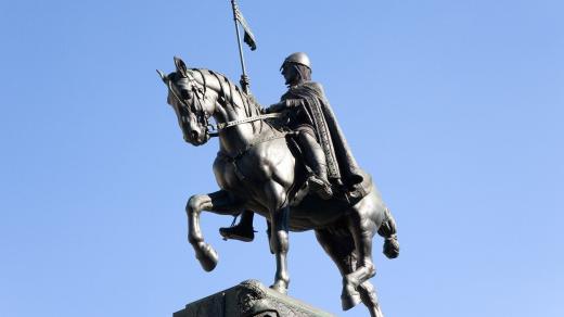 Socha svatého Václava na Václavském náměstí v Praze