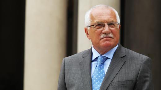 Prezident Václav Klaus v roce 2010 v USA