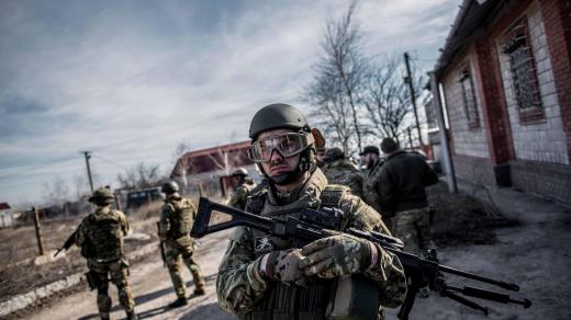 Jeden z vojáků pluku Azov (archivní foto)