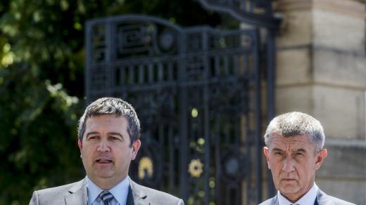 Šéf ČSSD Jan Hamáček a premiér Andrej Babiš (ANO)