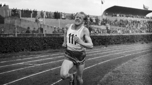 Emil Zátopek na snímku z roku 1948