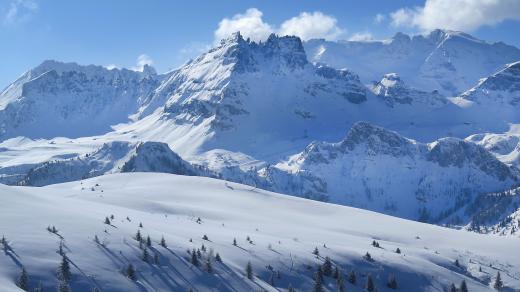 Marmolada je nejvyšší hora Dolomit, které jsou součástí Alp