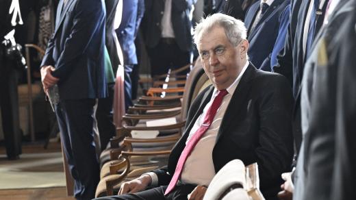 Miloš Zeman na inauguraci Petra Pavla