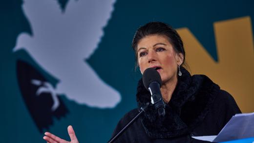 Sahra Wagenknechtová, která opustila frakci Die Linke
