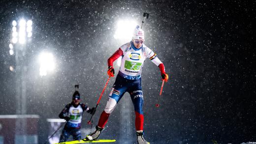 Jessica Jislová ve štafetě žen v Östersundu