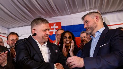 Robert Fico (vlevo) a Peter Pellegrini