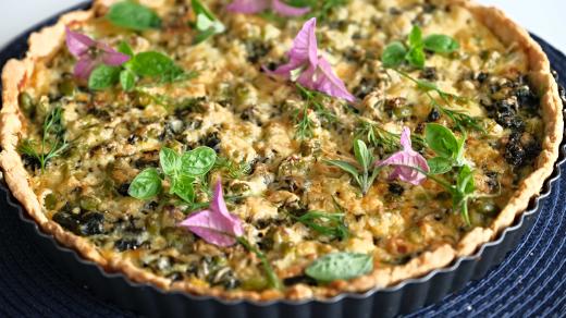 Špenátový Quiche - ilustrační foto