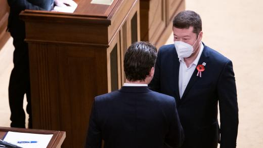 Tomio Okamura. První jednání v Poslanecké sněmovně.