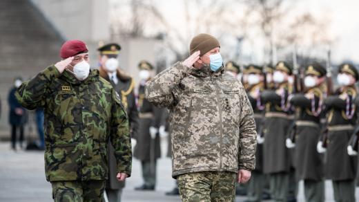 Valerij Zalužnyj, vrchní velitel ozbrojených sil Ukrajiny, Aleš Opata, náčelník Generálního štábu AČR, Národní památník na Vítkově