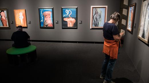 Toyen, výstava Snící rebelka v Národní galerii Praha.