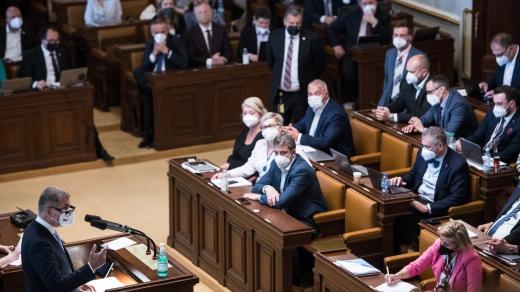 Hlasování o nedůvěře v Poslanecké sněmovně. Andrej Babiš.