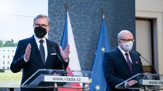 Tisková konference vlády.