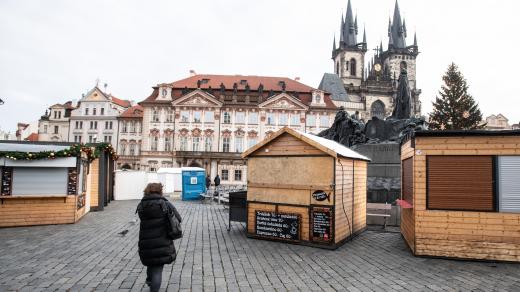 Zrušené vánoční trhy na Staroměstském náměstí