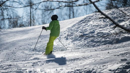 lyžař, ilustrační foto