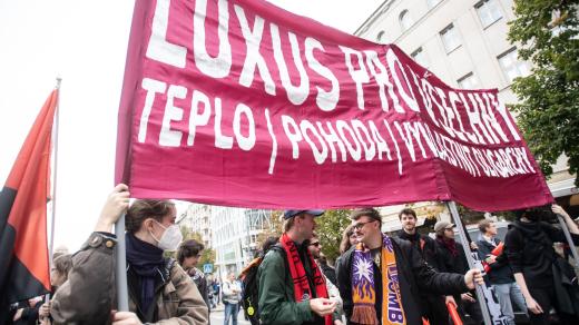 Demonstrace odborářů