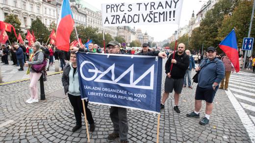 Demonstrace odborářů