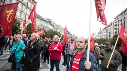 Demonstrace odborářů