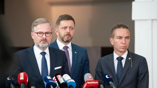 Tisková konference vládní koalice