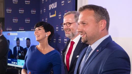 Koalice Spolu vyhrála sněmovní volby