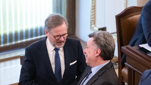 Petr Fiala a Pavel Blažek v Poslanecké sněmovně