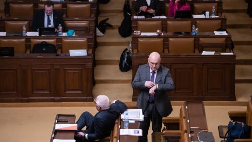 Tomio Okamura již několik hodin hovoří v Poslanecké sněmovně