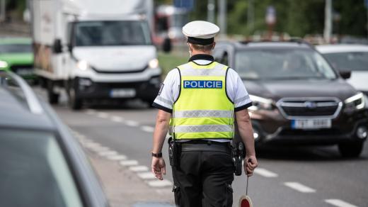 Dopravní policejní kontrola, ilustrační foto