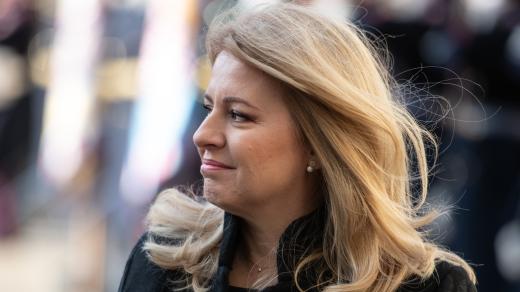 Zuzana Čaputová na Pražském hradě při návštěvě ČR