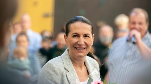 Prvňáčky na škole přivítala náměstkyně primátora Alexandra Udženija (ODS)