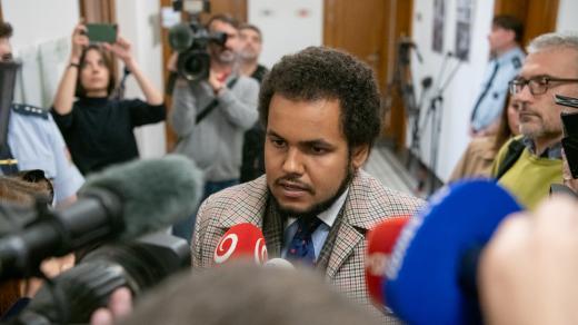 Dominik Feri po vynesení rozsudku