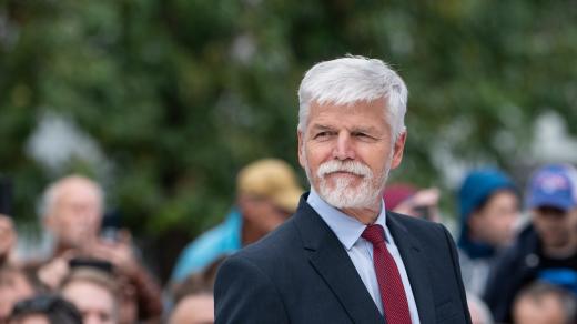 Prezident Petr Pavel na startu Středoevropské Rally 2023