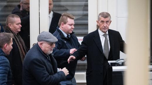 Andrej Babiš u soudu 14.2.2024