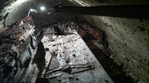 Pohled do krypty Rožmberků ve vyšebrodském klášteře