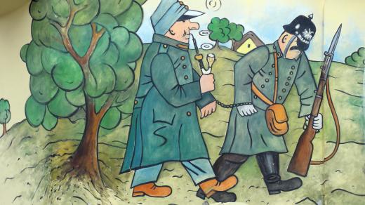 S motivem Švejka se lze setkat na několika místech i v Praze, foto: Steve Collis, Flickr, CC BY 2.0