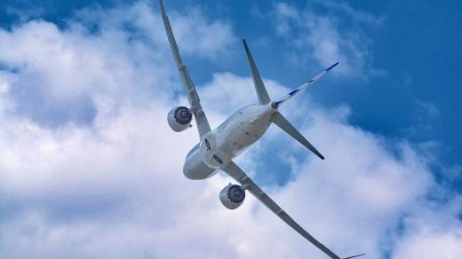 Boeing B-737 MAX8 společnosti Smartwings v Mladé Boleslavi v roce 2018.