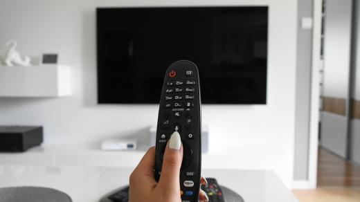 Televize, ovladač, televizní ovladač (ilustrační foto)
