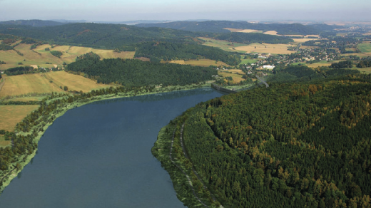 Vizualizace vodního díla Nové Heřminovy