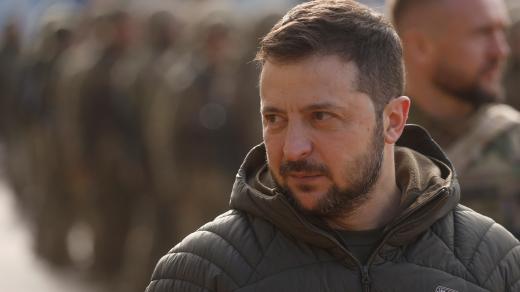 Zelenskyj v Chersonu