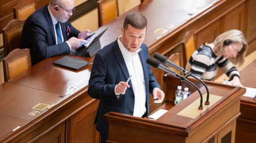 Tomio Okamura (SPD) ve Sněmovně